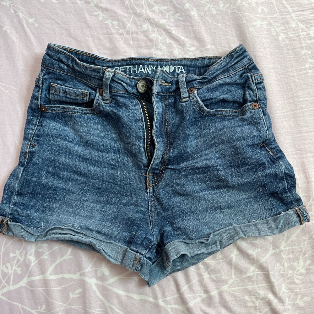 Bethany Mota vintage high waisted denim shorts